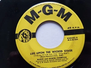 MARGE & GOWER CHAMPION - Life Upon The Wicked Stage 1950 MGM 7" Musical - Imagen 1 de 2