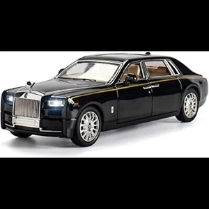 ARNIYAVALA 1:32 Rolls Royce Phantom Diecast Toy Car Black w/ Lights & Sound - Picture 1 of 7