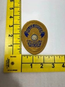 Police Officer Mansfield Police Texas TX Gold Badge Patch - Picture 1 of 1