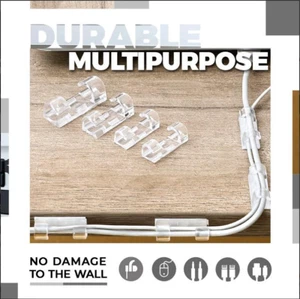 Home essentials:Finisher Wire Clamp Transparent (20pcs) - Zdjęcie 1 z 14