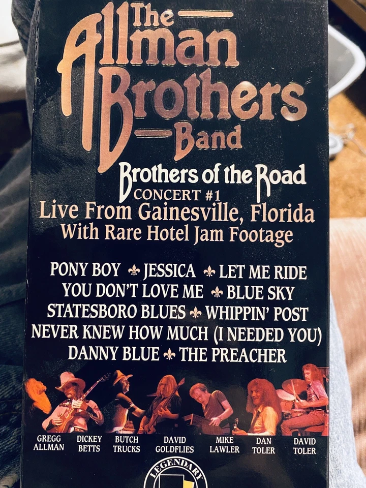 The ALLMAN BROTHERS BAND ~Brothers of the Road~ Live in Gainsville, Florida VHS - Image 1 of 1
