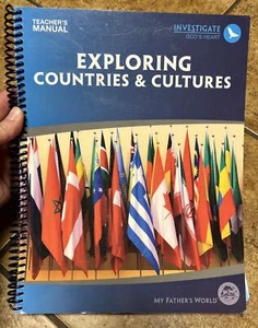 My Father's World Exploring Countries & Cultures Homeschool Teacher's Manual EUC - Picture 1 of 5
