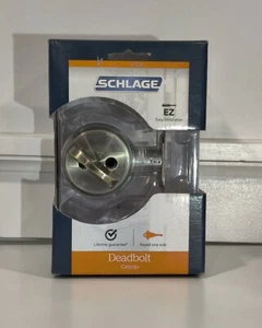 Schlage Cerrojo Single Cylinder Deadbolt Antique Brass | Model B60N V 609 - Photo 1/6