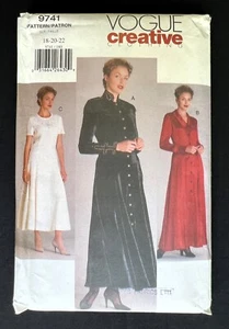 Vogue 9741 Misses Dresses Vogue Creative Clothing 1997 Pattern size 18-22 Uncut - Picture 1 of 3