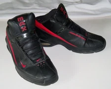 2002 Nike Air Flight Wings 303965 Men Size 12 Black Red Basketball Shoes
