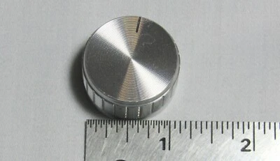 Silver Knob 30x17mm fits 6mm shaft Volume Control Russound, M&S others Foto 1 de 3