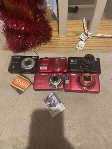Lot of 5 Digital Cameras PARTS ONLY