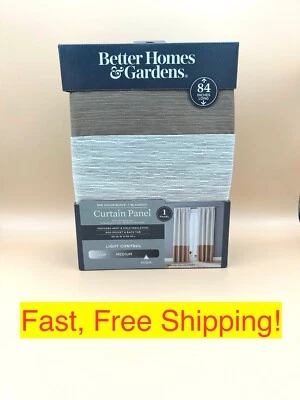 Better Homes & Gardens Tan Color Block Blackout 50inx84in - Image 1 of 4