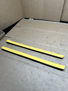 B5 Audi S4 Lower Rear Door Moldings Imola Yellow L+R OEM Trim