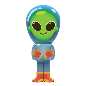 Alien Nylon Kite 39-Inch-Tall with Handle Line and QuikClip OuterSpace - Picture 1 of 15