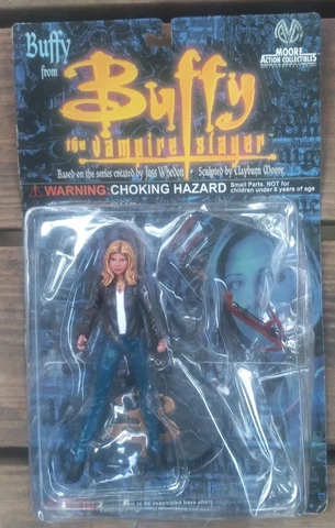 1999 Buffy the Vampire Slayer  BUFFY 6" Action Figure Moore New Blue Pants Cover
