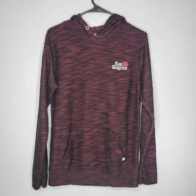 Camisa con Capucha Dikotomy Para Hombre Pequeña Roja Manga Larga Bordada Los Ángeles Foto 1 de 4