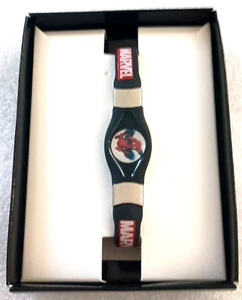 Marvel Spider-Man schwarz, rot & blau lustiges Silikonarmband Neu Neu Neu aus altem Lagerbestand Neu in Verpackung - Bild 1 von 5