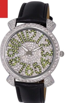 ADEE KAYE WATCH  Beverly Hills, beautiful crystal face with green crystal  numbe - Image 1 of 4