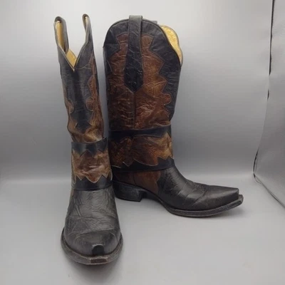 Yippee Ki Yay By Old Gringo Women's Boots 14” Tall Brown Black Size 8.5 B - Image 1 of 4