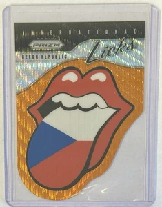 2025 Panini Prizm Rolling Stones Licks Czech Republic #15 Orange Wave /199 - Picture 1 of 2