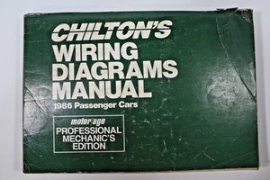 Chilton's Wiring Diagrams Manual 1986 Passenger Cars Mechanic's Edition Service - Picture 1 of 17