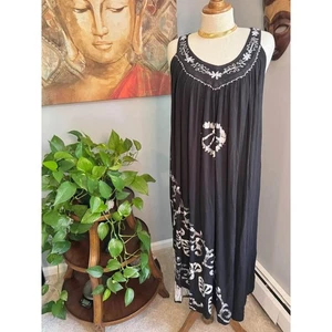 Abito da sole estivo vintage bohemien tie dye cuori - Foto 1 di 7