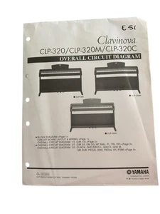 Yamaha Clavinova Digital Piano CLP-320/220M/320C Circuit Diagram Schematics - Picture 1 of 1