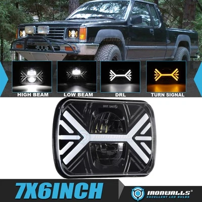 1 PIEZA 7x6" Faro LED Alto/Bajo haz sellado DRL para Mitsubishi Mighty-Max 1983-95 Foto 1 de 4