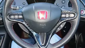 Cubiertas de anillo para altavoces de fibra de carbono Civic FN2 - interior Honda FK tipo R MK8 06-12 - Imagen 1 de 3