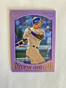 2016 Topps Gypsy Queen Framed Purple #6 Carlos Gonzalez 48/250 - Picture 1 of 3
