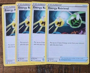 Pack Fresh! Energy Retrieval 127/159 Crown Zenith  Pokemon x4 Card Playset 4x - Picture 1 of 1