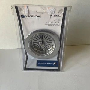 Glacier Bay 1001 966 401 Spin Lock Sink Strainer Stainless Steel   P - Picture 1 of 4