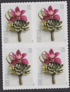 US 5457 Contemporary Boutonniere F block 4 MNH 2020 - Picture 1 of 1