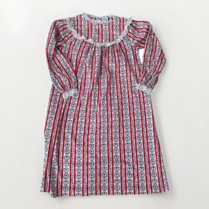 Lanz of Salzburg Girls Nightgown Red Hearts Pajamas L 10/12 - Picture 1 of 4