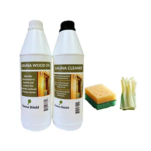 Sauna Shield Sauna Juego de Cuidado de Habitación: Sauna Madera Aceite y Sauna Madera/Limpiador de Habitación - 1L - Imagen 1 de 11