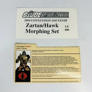 FILE CARD GI Joe Collectors Club 2004 Convention Zartan Morphing Set LE 800 - Picture 1 of 4