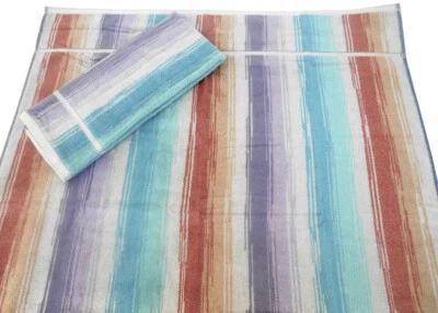 MISSONI HOME TOWEL SET COTTON VELOUR  ECOLOGIC HYPOALLERGENIC YOSEF 159 - Image 1 of 4