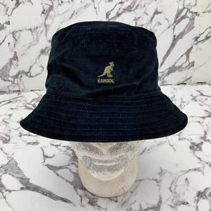 Sombreros de cubo informales de pana negra Kangol para hombre nuevos con etiquetas - Imagen 1 de 6