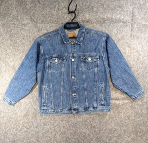 Genuine Blues OshKosh BGosh Jacket Boy Youth Extra Large 4 16 Blue Denim Trucker - Picture 1 of 12
