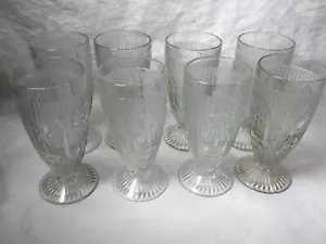 Gafas de colección espina de arenque e iris patas claras en relieve flor de iris - Imagen 1 de 6