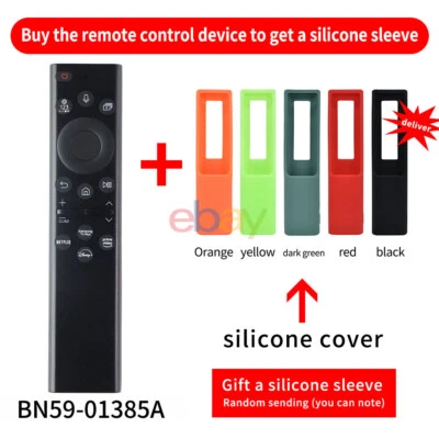 New BN59-01385A For Samsung Solar Rechargeable Voice TV Remote 01385B With Cover - Image 1 of 4