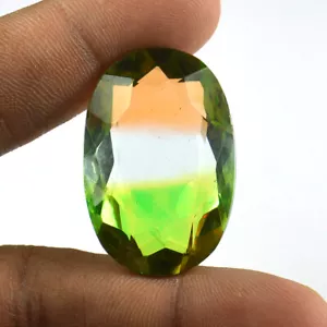 74.60 Ct Lovely Multi-Color Tourmaline Oval Cut Shape Loose Gemstone - Picture 1 of 4