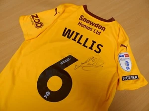 NORTHAMPTON TOWN | 6 | JORDAN WILLIS | 2024/2025 MATCHWORN SHIRT | Size M - Picture 1 of 8