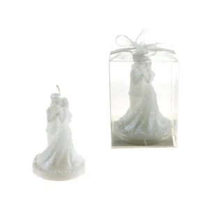 Mega Candles - Wedding Couple Candle - White, 12PCS - Picture 1 of 3