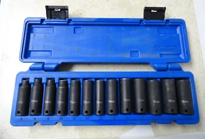 Cornwell Blue Power 13 Piece 3/8" Drive Impact Socket Set 7MM" - 19MM" CBPI2LM - Picture 1 of 6