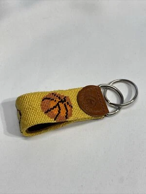 Llavero punta aguja Good Threads BALONCESTO respaldo cuero cosido a mano Foto 1 de 4