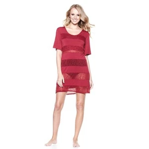 Rhonda Shear "Ahh" Knit Lace Tunic 192579 - Picture 1 of 3