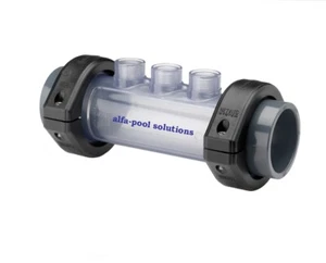 Messzelle PVC Elektrodenhalter 3fach 1/2" IG D63mm Durchflussarmatur - Imagen 1 de 2