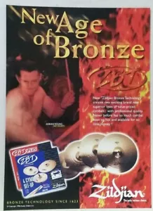 SIN DUDA Platillos de Bronce Adrian Young ZILDJIAN ~ Revista Vintage Anuncio Impreso 1998 - Imagen 1 de 1