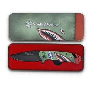 Limited Edition P-40 Smith & Wesson 3.25" Stainless Steel Pocketknife - 1208872 - Picture 1 of 11
