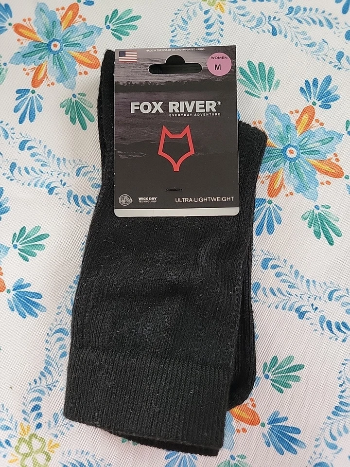 CALCETÍN MUJER FOX RIVER ULTRA LIGERO MECHA SECO NEGRO TALLA MEDIANA NUEVO CON ETIQUETAS Foto 1 de 4