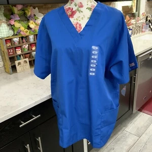 Cherokee Scrub Top Style 4700 Damen Größe XL V-Ausschnitt royalblau neu mit Etikett - Bild 1 von 12