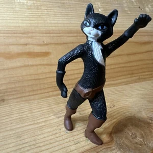 Kitty Figur Pfoten Samt Katze schwarz Shrek MC DONALD'S Happy Meal 2011 - Bild 1 von 6