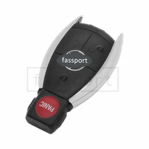 Remote Shell fit for Mercedes Benz E C R CL GL SL CLK SLK Case Fob 4 BTN Chrome - Picture 1 of 4